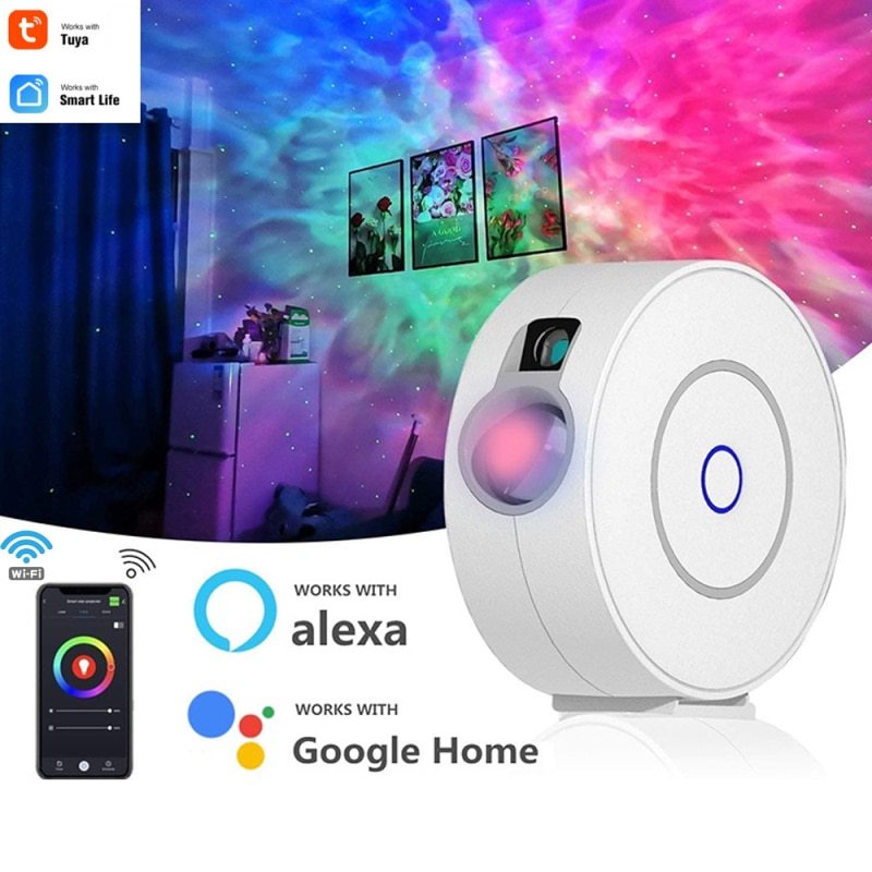 Alexa & Google Home Aurora Projector Lamp - My Store