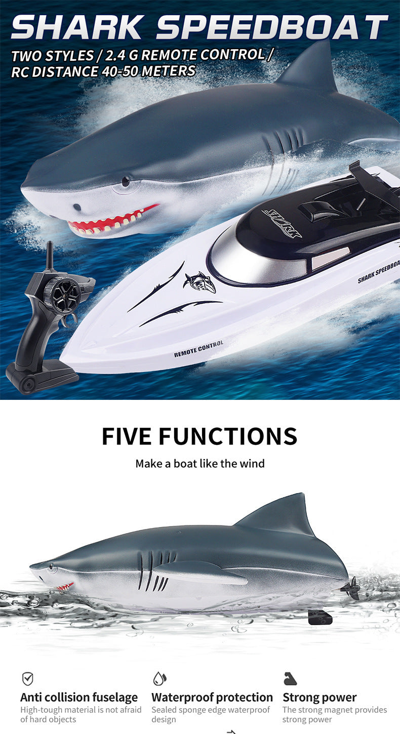 2 In 1 RC Electric Shark Boat - My Store