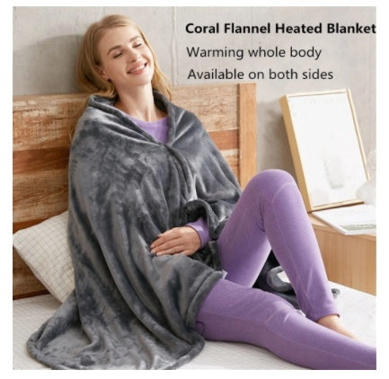 Winter Plush Flannel Heated Zip Up Blanket : Cold Protection - Body Warmer Usb (Heated Warm Shawl) - My Store